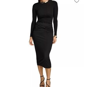 Donna Karan Black Midi Skirt